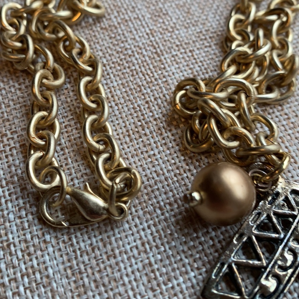 Ancient Egypt Upcycle Necklace One of a kind Design by Twinsdesign Handmade - Picture 10 of 15